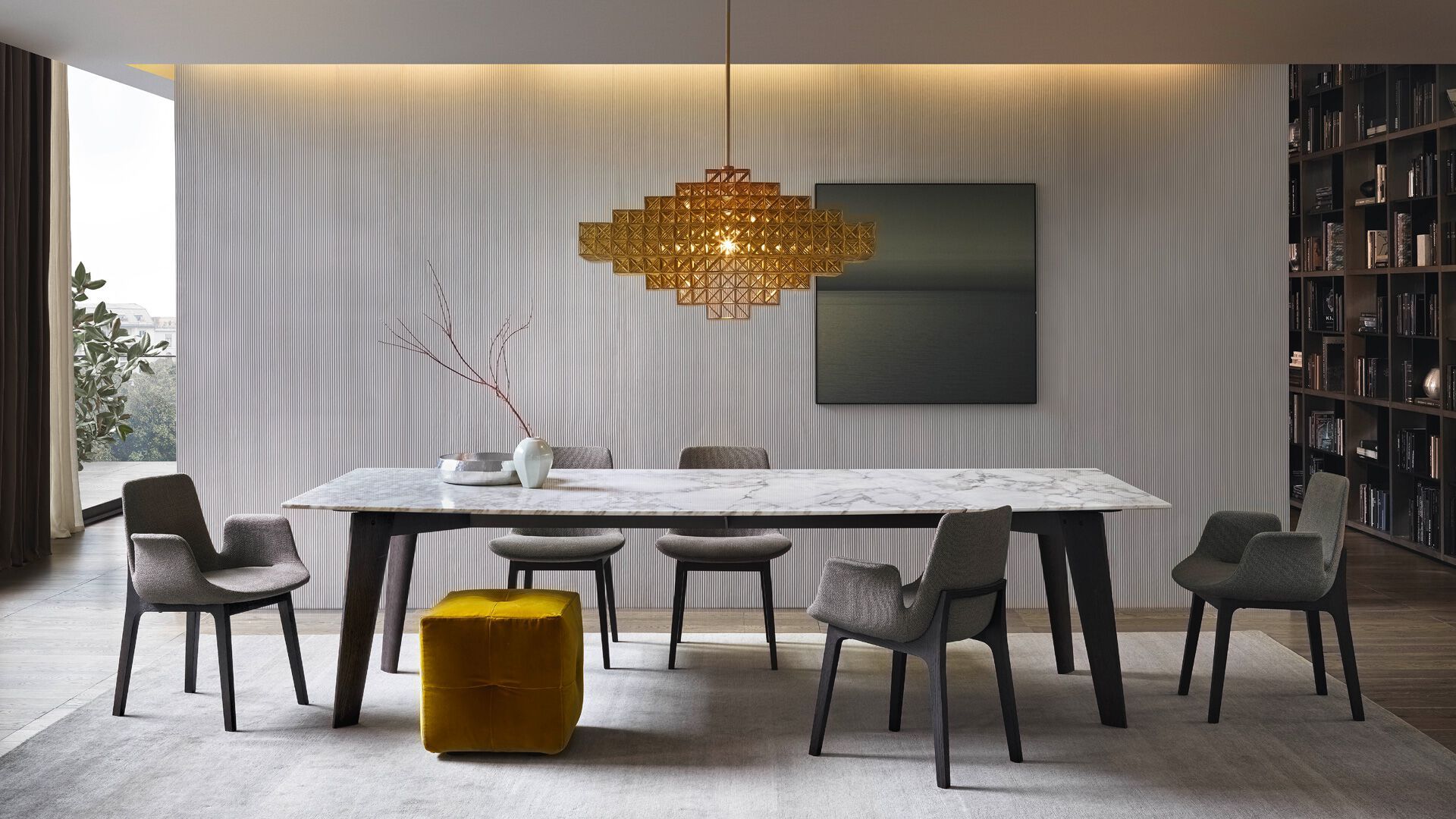 Тканевый стул с подлокотниками Poliform Ventura ARCH-00135272 - Вид №2