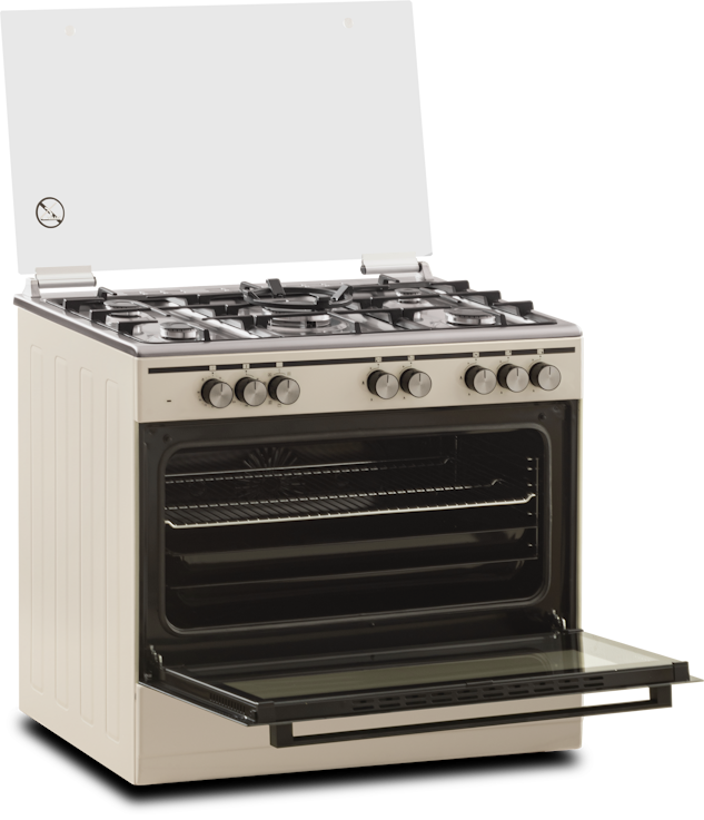 9140948 Комбинированная плита Delvento V96MR59057 бежевый STDN-0038009 - Вид №3