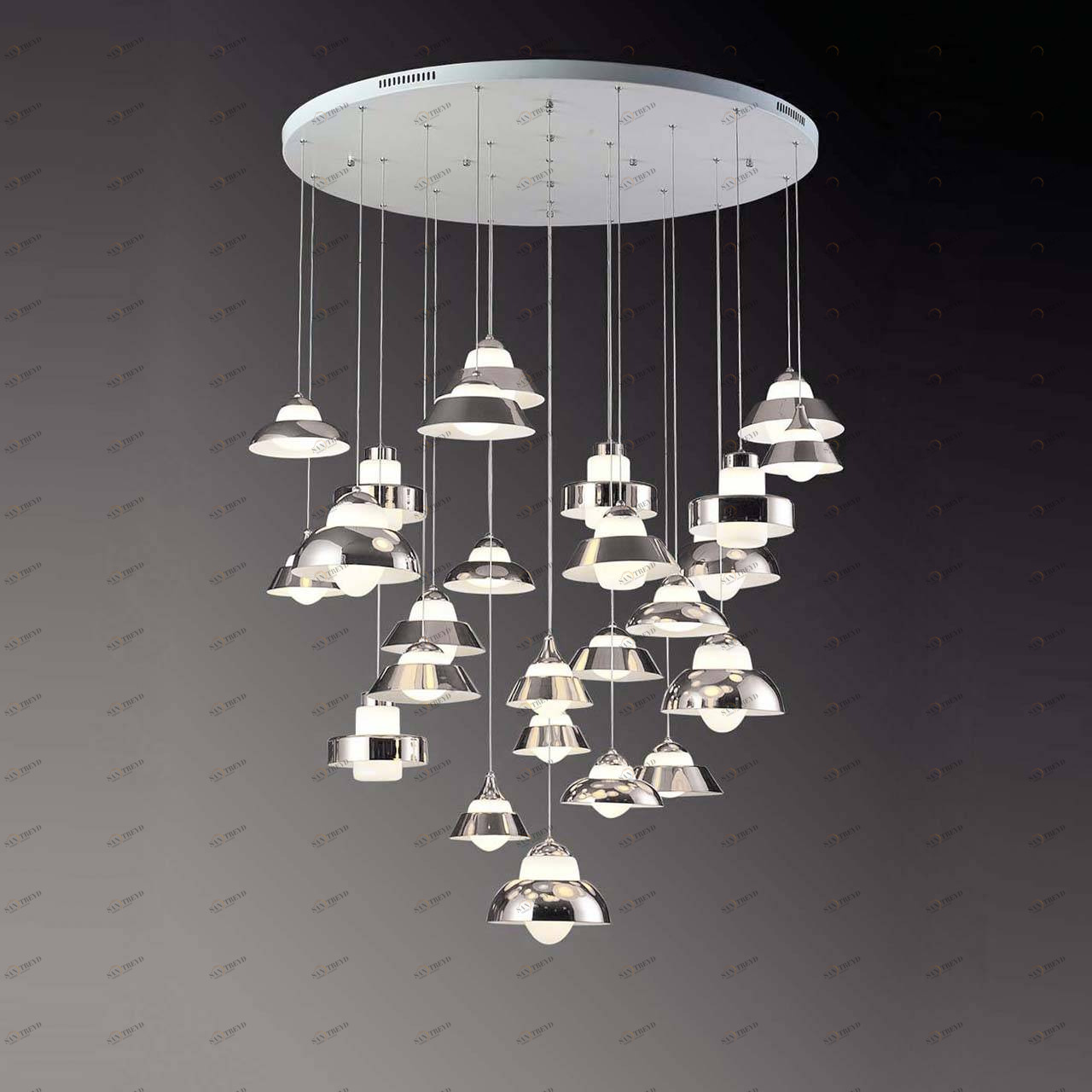 Подвесная светодиодная люстра ST Luce SL345.103.25 ST LUCE ДИЗАЙНЕРСКИЕ 058037 Белый 