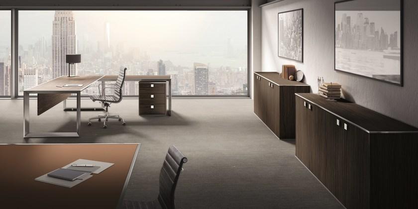 IFT Угловой стол из алюминия и дерева 45/90 sun-id-1498085 - Вид №1