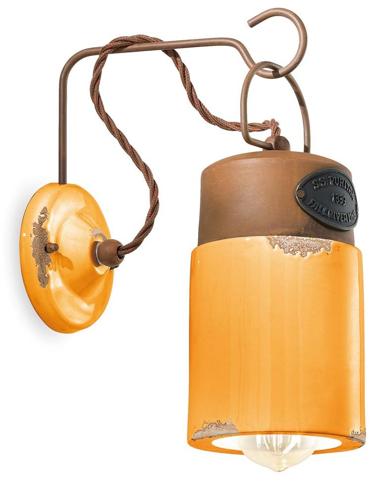 FERROLUCE Настенный керамический светильник с фиксированным кронштейном Industrial C1621 - Вид №3