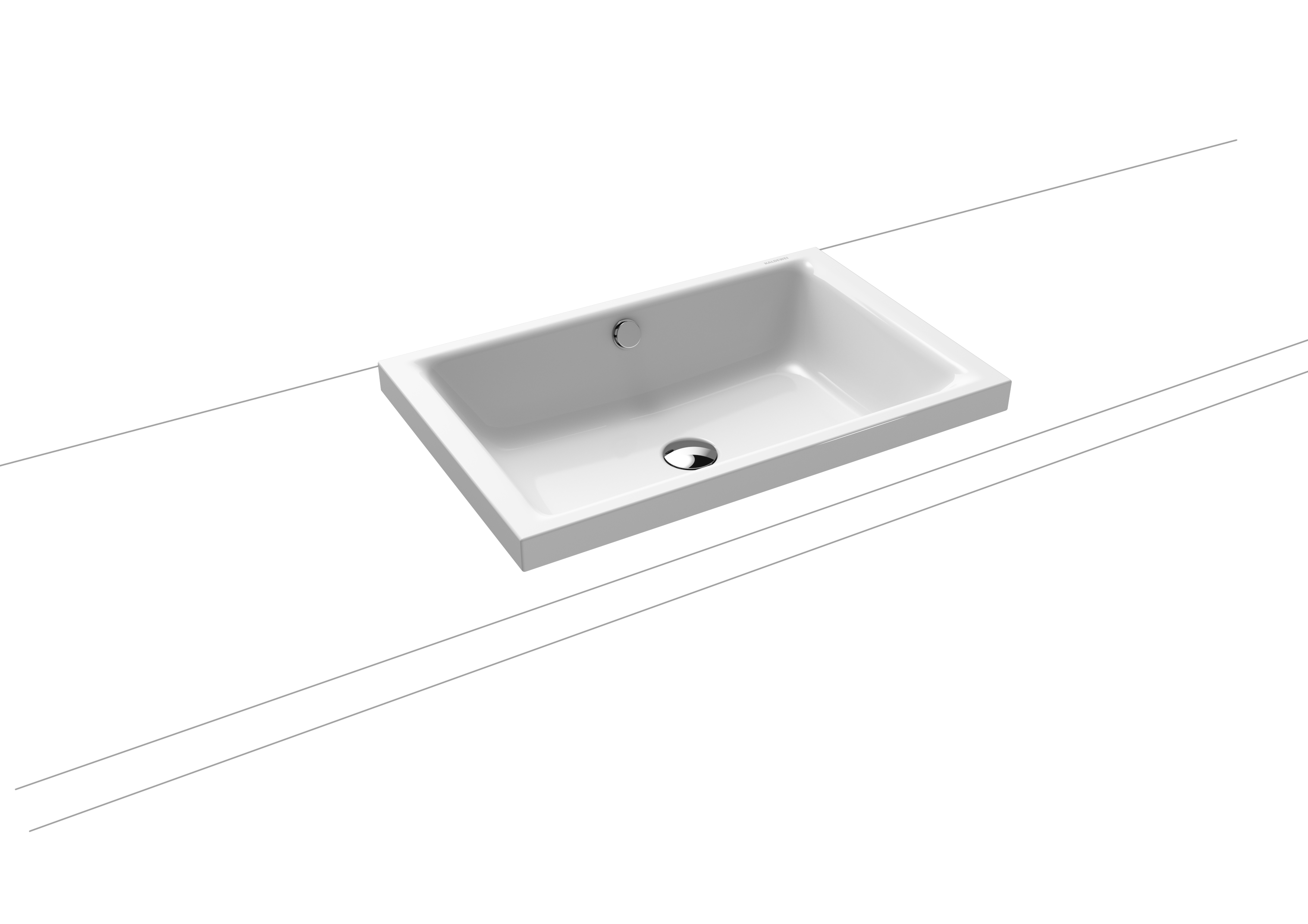 Умывальник KALDEWEI Сталь эмалированная 3173 282 холодный серый 90 31733083282 - Вид №1