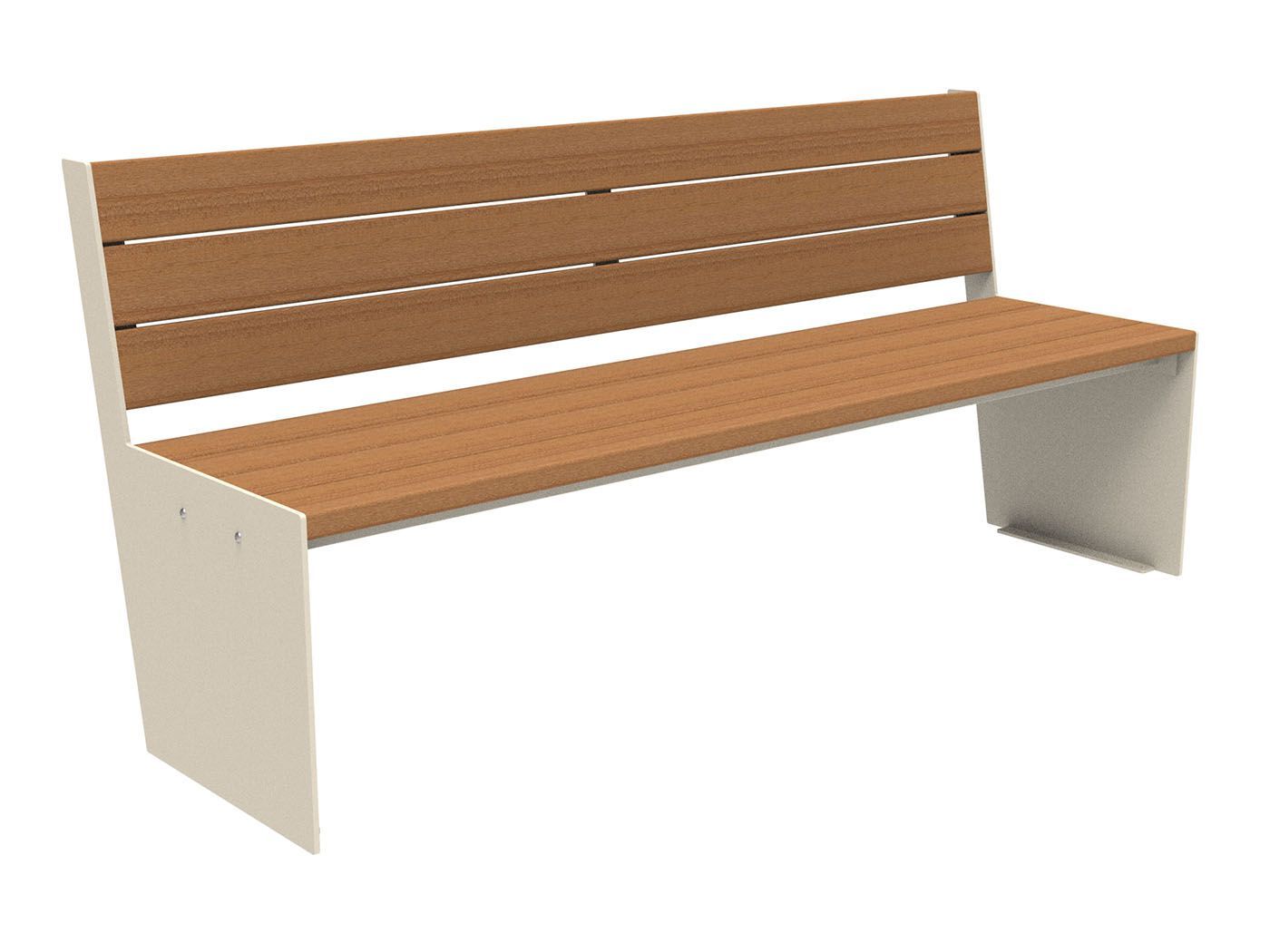 Скамья из окуме со спинкой Lazzari TAUT WOOD ARCH-00118857 - Вид №3