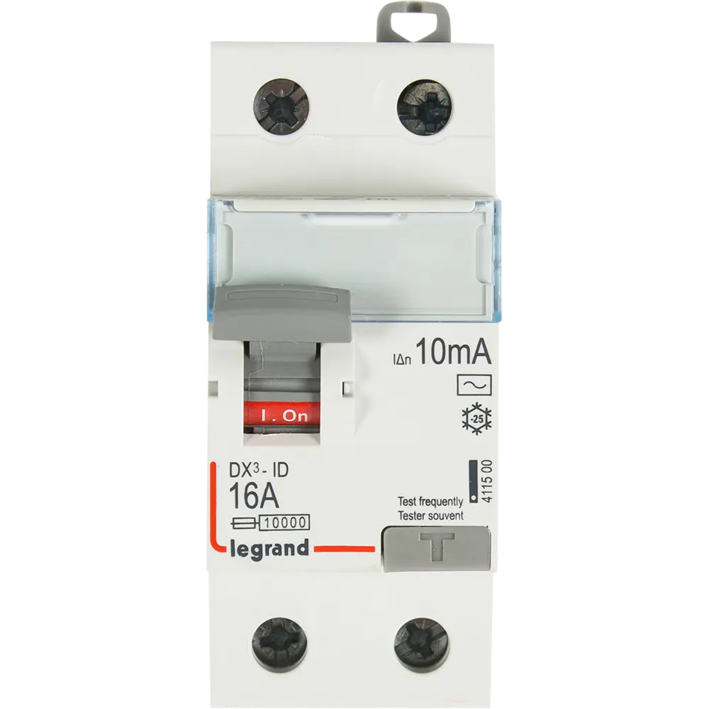 УЗО Legrand TX3 1P N 16 A 10 мА 6 кА AC 411500 12478503 STLM-2154499  - Вид №1