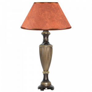 32004,34013 Настольная лампа Ваза Ребристая Бронза Персик BOGACHO