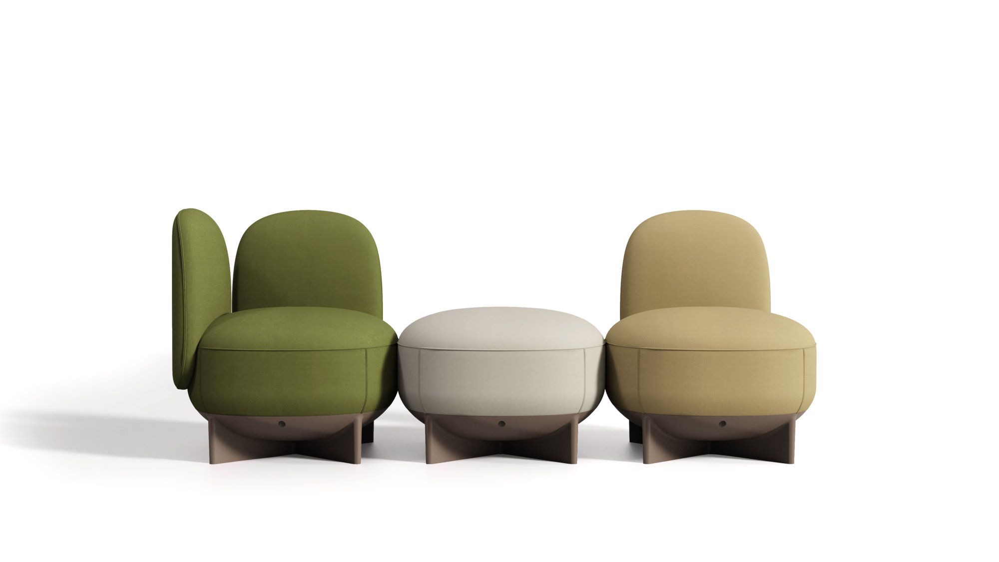 Тканевое секционное кресло с подлокотниками GABER To-Go ARCH-00038323 - Вид №4