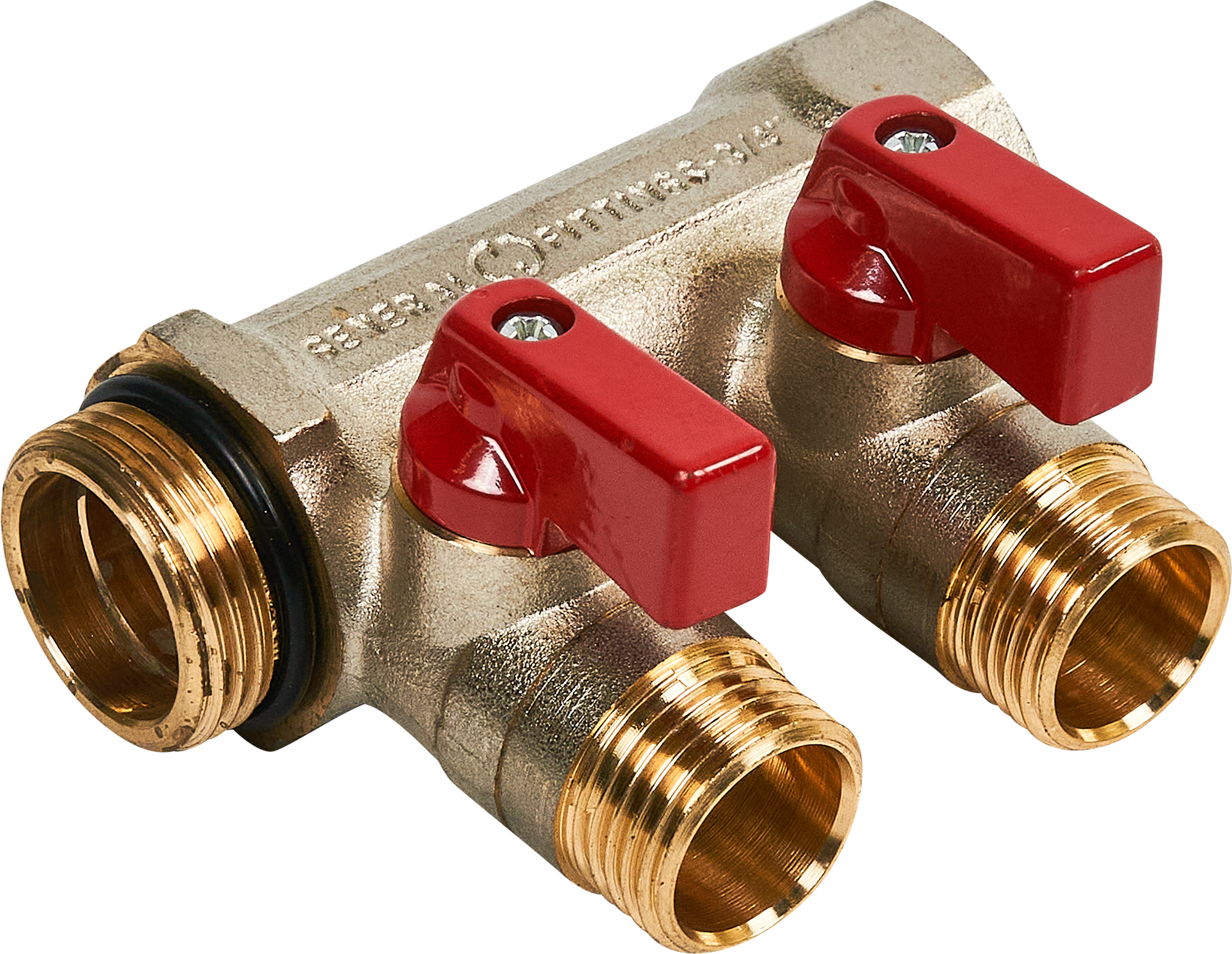 Коллекторная группа STOUT 2 отвода 3/4x1/2 для систем отопления 86542790 STLM-0069835