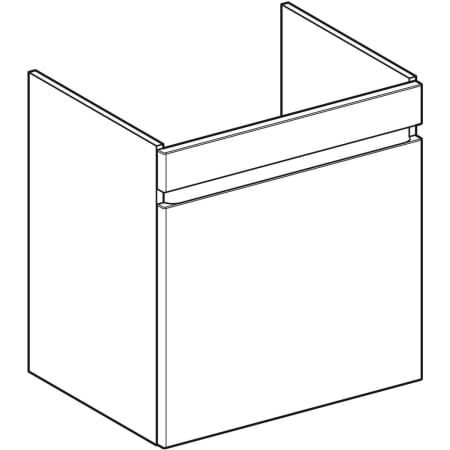 501.905.00.1 Шкафчик для раковины Geberit Renova Plan, с одним выдвижным ящиком и одним внутренним выдвижным ящиком Geberit  - Вид №32