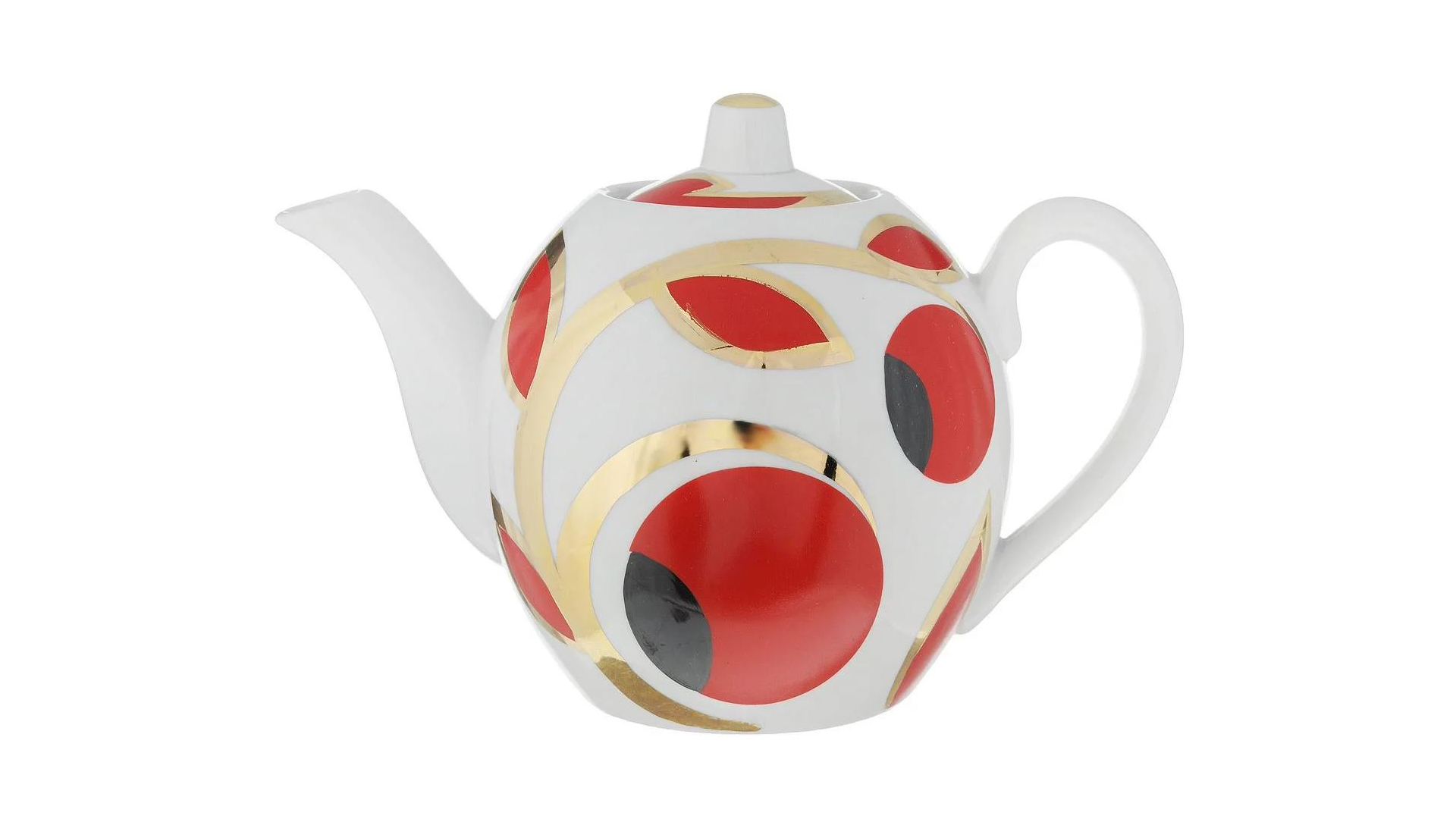 10618590 Промыслы Вербилок Набор чайный 6/7 с пиалами "Яблоки" Фарфор  - Вид №2