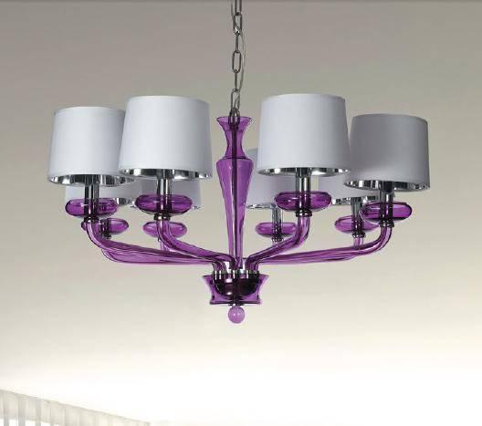 Подвесная люстра Divinare Veneto 1155/03 LM-8 DIVINARE ДИЗАЙНЕРСКИЕ, VENETO 074585 Белый  - Вид №1