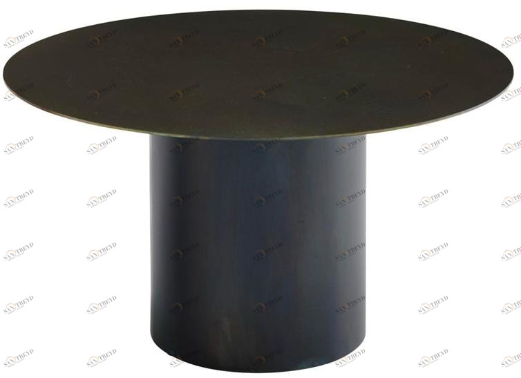 Ligne Roset Низкий круглый стальной журнальный столик  19960355 