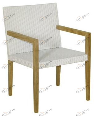 Il Giardino di Legno Садовый стул из тика с подлокотниками Fiji 4307