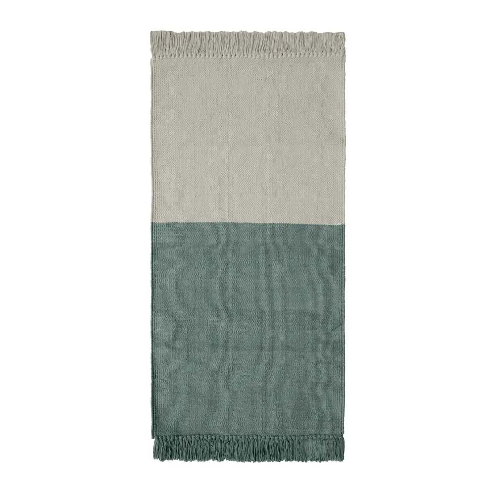 Коврик декоративный хлопок Inspire Lyanna 60x120 см цвет голубой 82484751 STLM-2180139 