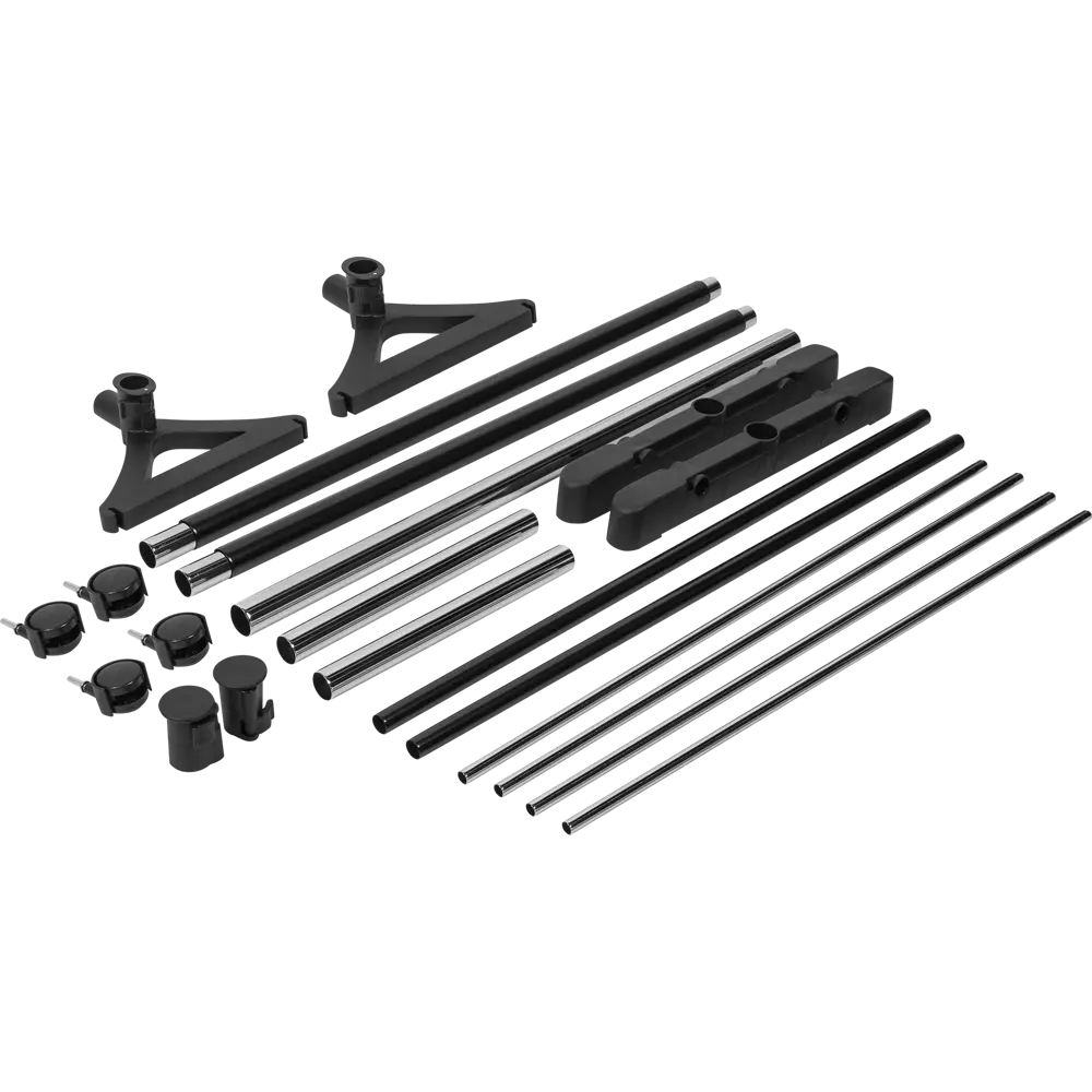 Вешалка для одежды раздвижная Gromell Tire с полкой 84x175x42 см цвет черный STLM-2102057 - Вид №2