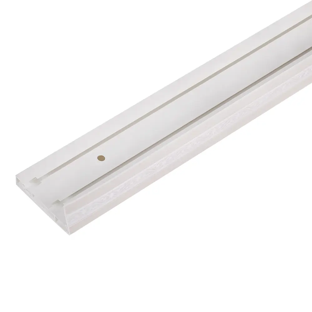 Карниз шинный двухрядный «Луи» в наборе 160 см цвет ваниль DOMLEGRAND STLM-2018260