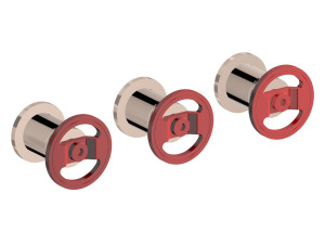 Встраиваемый смеситель для душа с 3 отверстиями и переключателем