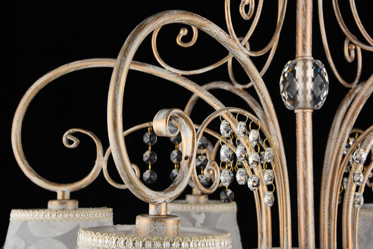 Подвесная люстра Freya Lorette FR2406-PL-08-WG FREYA ДИЗАЙНЕРСКИЕ, LORETTE 186131 Белый  - Вид №3