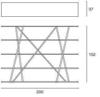 Pacini & Cappellini Самонесущий открытый книжный шкаф  5551  - Вид №3