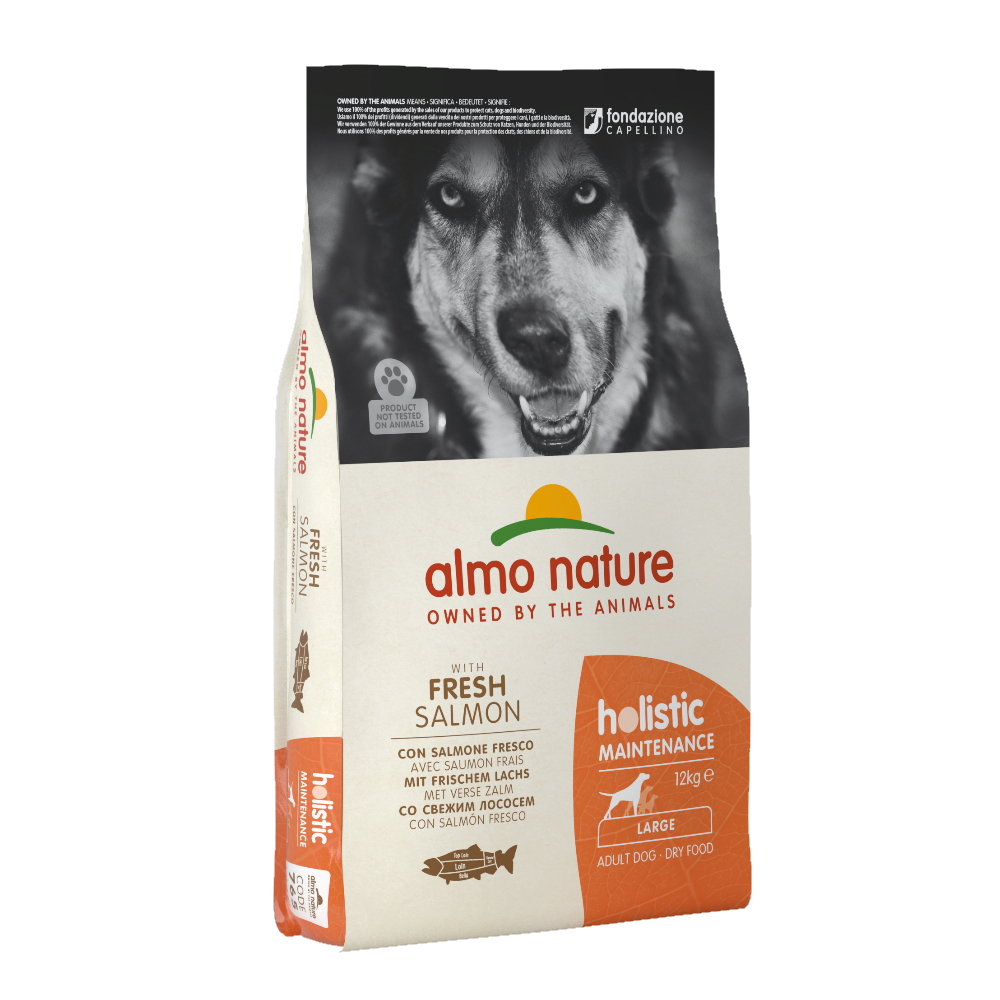 ПР0059727 Корм для собак Holistic-L-Maintenance для крупных пород, лосось сух. 12кг Almo Nature 