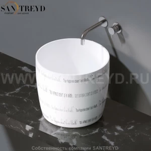 L106.420 Накладная раковина на столешницу  овальная A. e T. Italia PILLAR