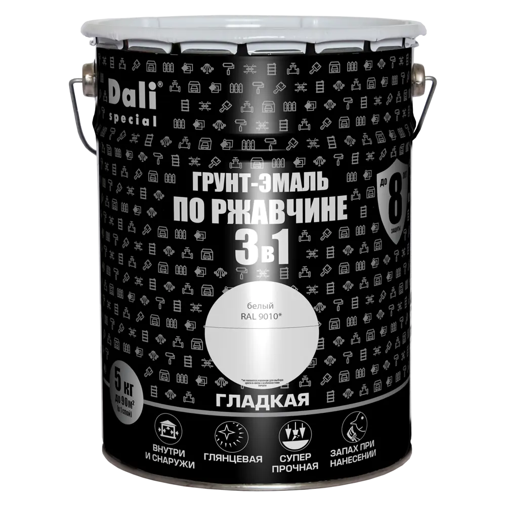 Грунт-эмаль 3 в 1 DALI для металла с антикоррозийной защитой 84584234 STLM-0052318 - Вид №1