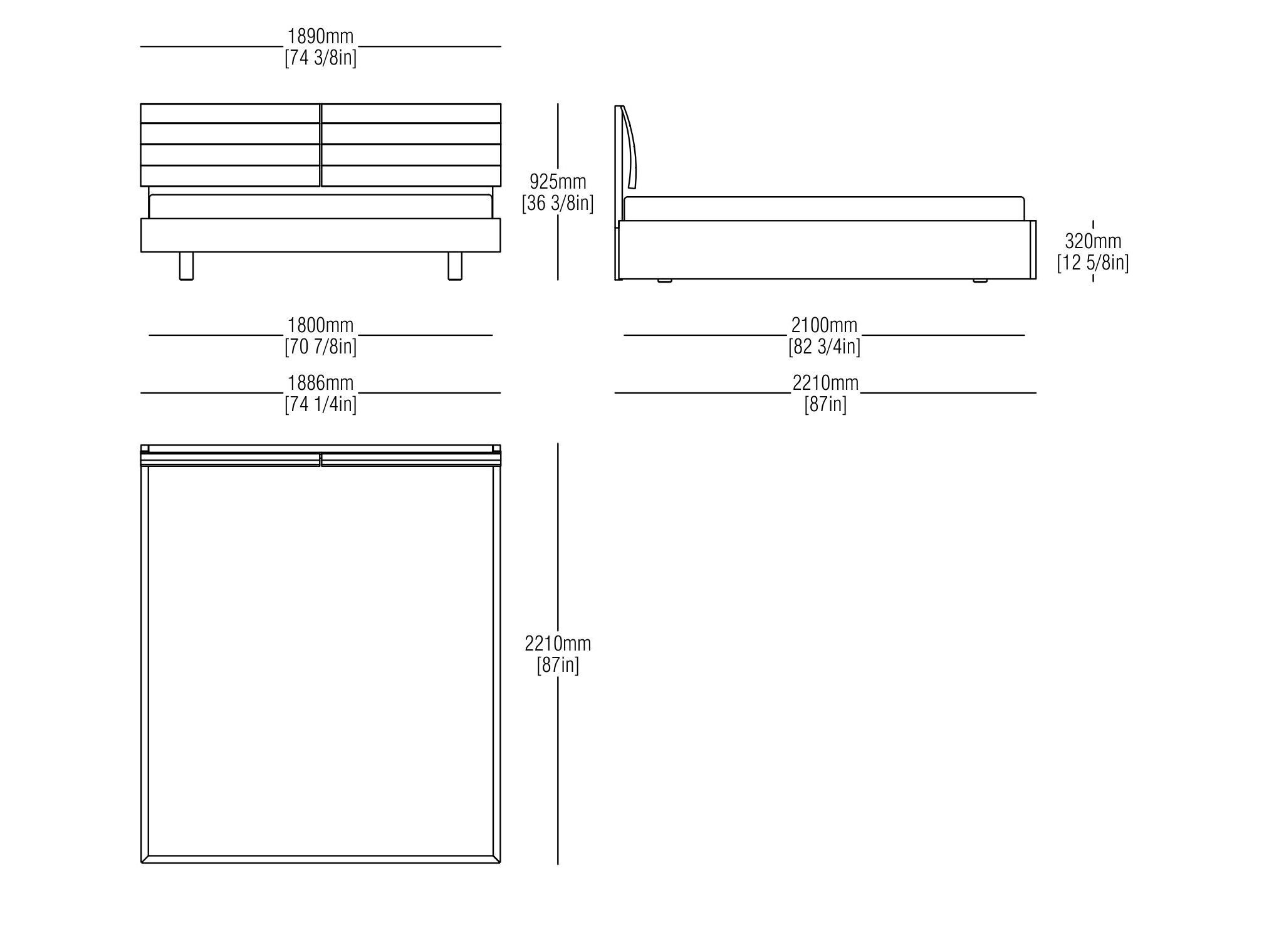 Деревянная двуспальная кровать MisuraEmme GIORGIA ARCH-00092194 - Вид №10