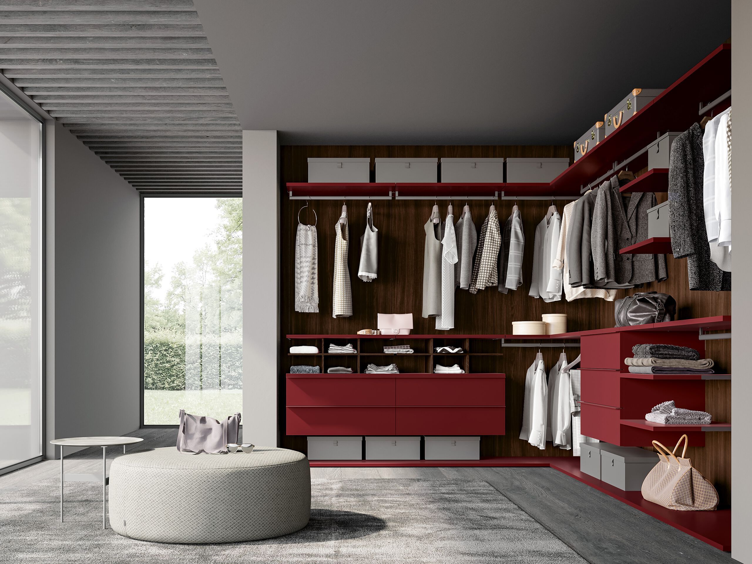 Деревянная секционная гардеробная Adok ателье ARCH-00148900