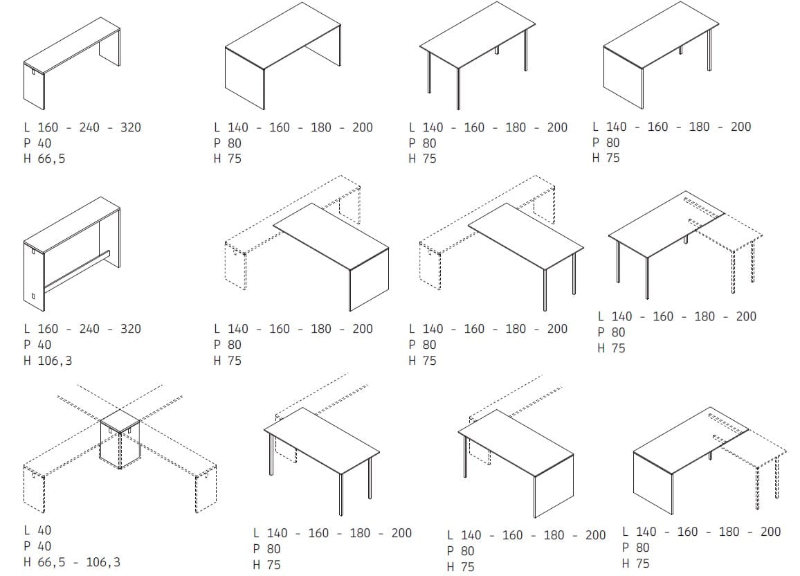 Угловой стол Citterio мост ARCH-00121620 - Вид №1