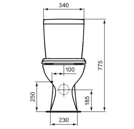 E404961 УНИТАЗ-КОМПАКТ с функцией биде и микролифт VIDIMA SEVA FRESH  - Вид №2