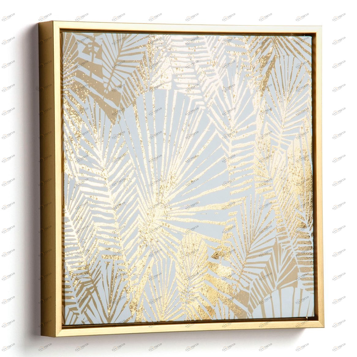 Картина на холсте 40х40 см "Золотые листья" Ibisco от La Forma LA FORMA IBISCO 343082 Бежевый;белый;золото