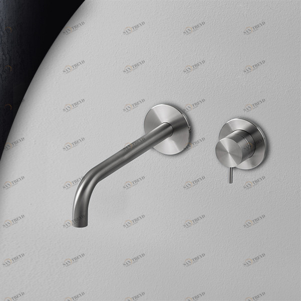 Смеситель для раковины сталь матовая Toki Radomonte TKI19S