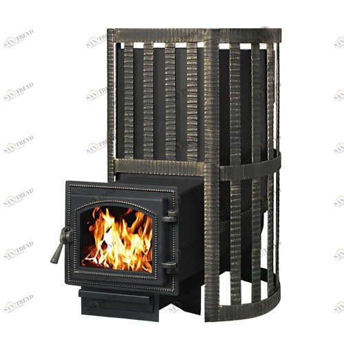 Печь для бани Везувий Ураган Ковка 12 (260) с закрытой каменкой 5029