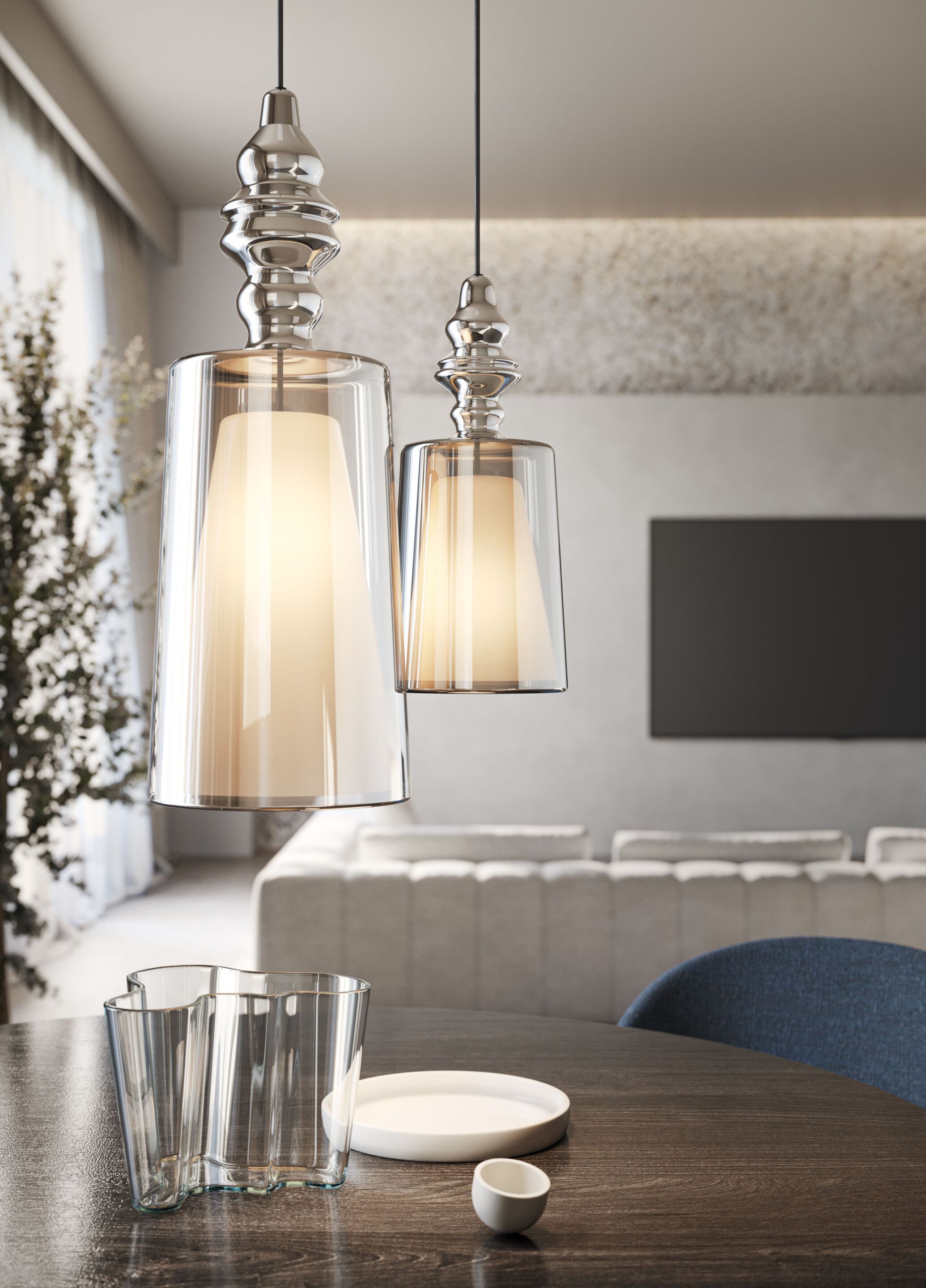 Подвесной светильник из боросиликатного стекла Karman Alibaglass ARCH-00123087 - Вид №4