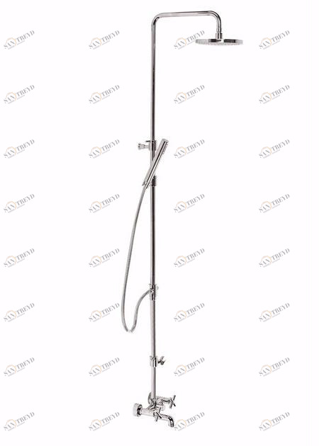 Rubinetteria Giulini Настенная душевая стойка с душевой лейкой G3 F7600wc-s