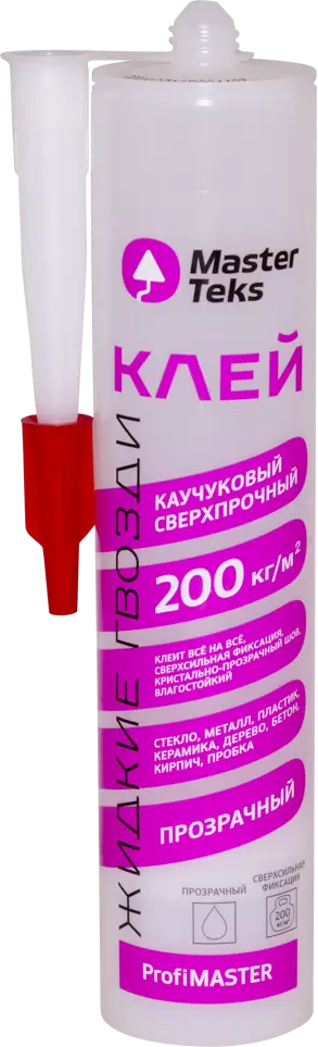 Каучуковый клей Masterteks для сверхпрочного монтажа 300 г 84388069