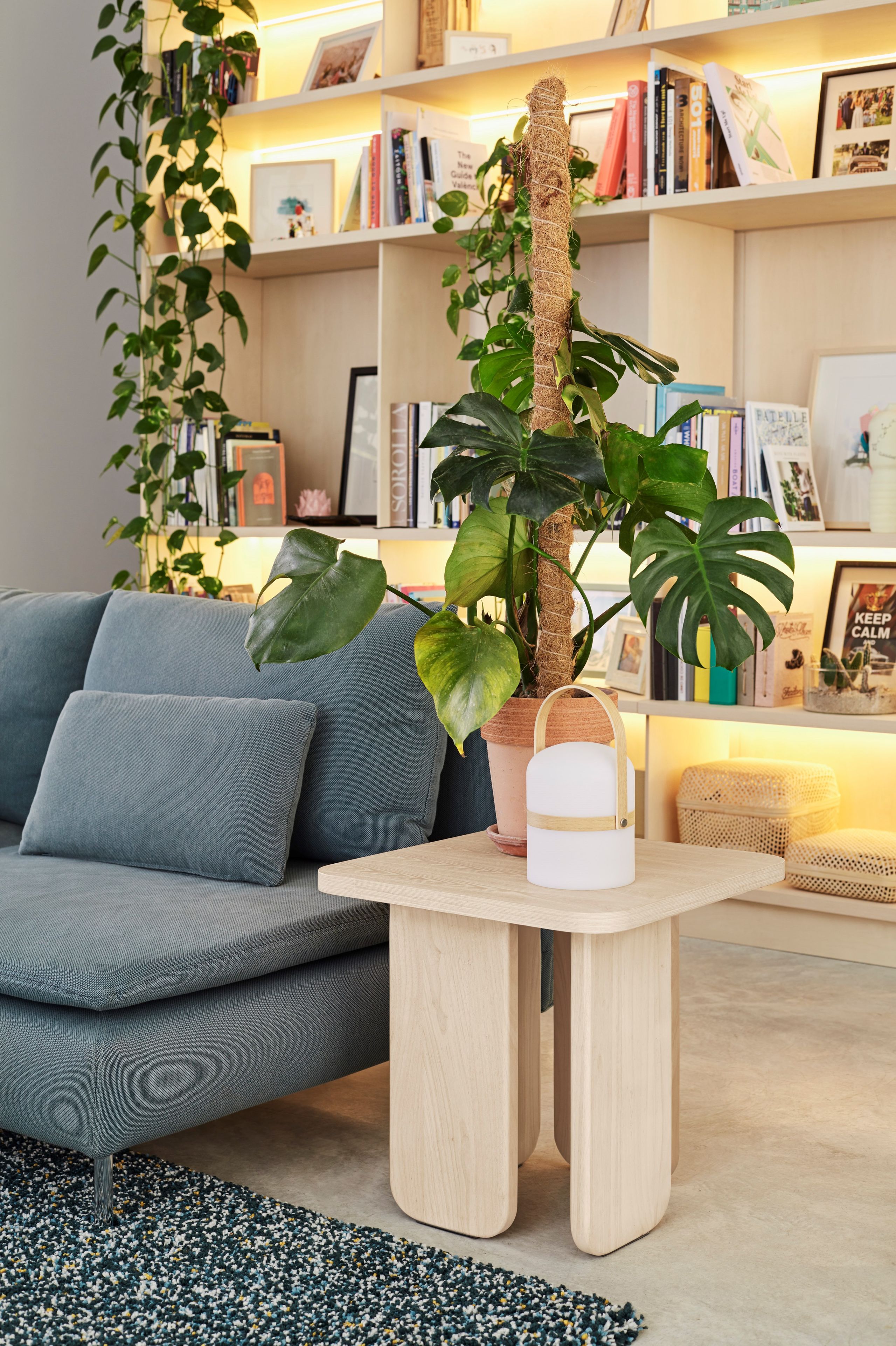 Высокий квадратный журнальный столик из ясеня TEULAT Arq ARCH-00038876 - Вид №3