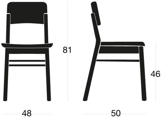 SIPA Стул из лакированного дерева Pop sun-id-1431315 - Вид №4