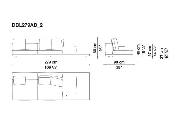 Кожаный диван B&B Italia док ARCH-00106863 - Вид №157