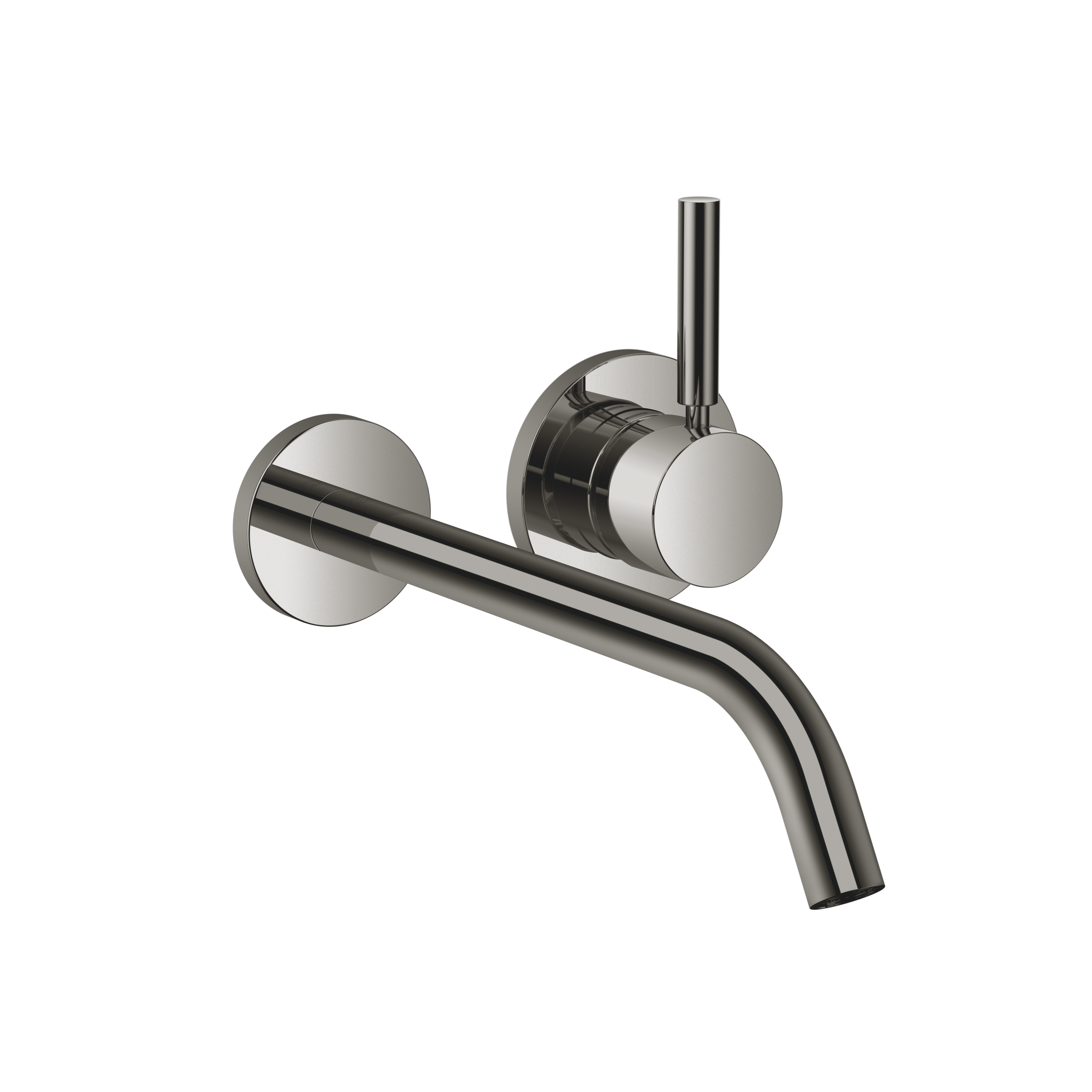 МЕТА Смеситель для раковины однорычажный настенный без донного клапана - Темный Хром 36861660-19 DornBracht 