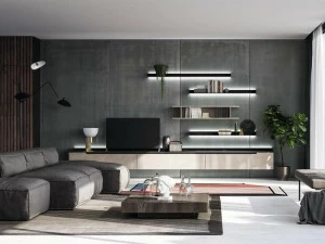 Dall'Agnese Настенный шкаф из лакированного металла со встроенной подсветкой Slim & speed up