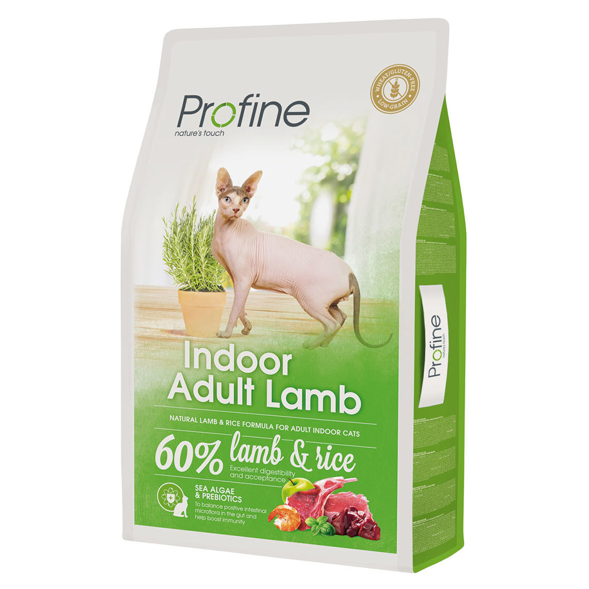 ПР0041288 Корм для кошек Indoor для живущих в помещении ягненок сух.2кг PROFINE 