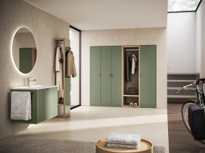 Подвесной шкаф для белья с ящиками