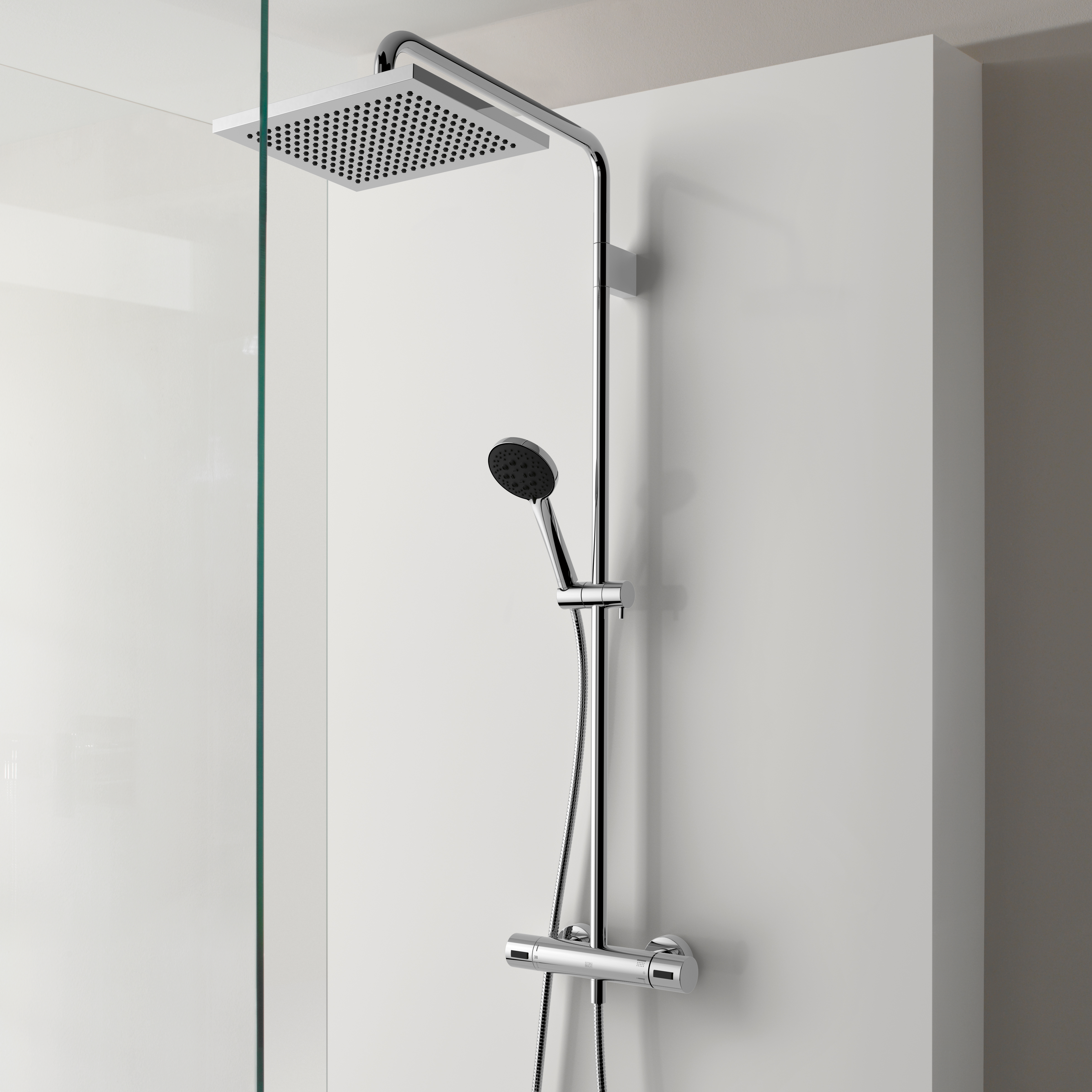 Showerpipe с термостатом для душа без ручного душа - Матовый хром DornBracht 34459980-93 - Вид №1