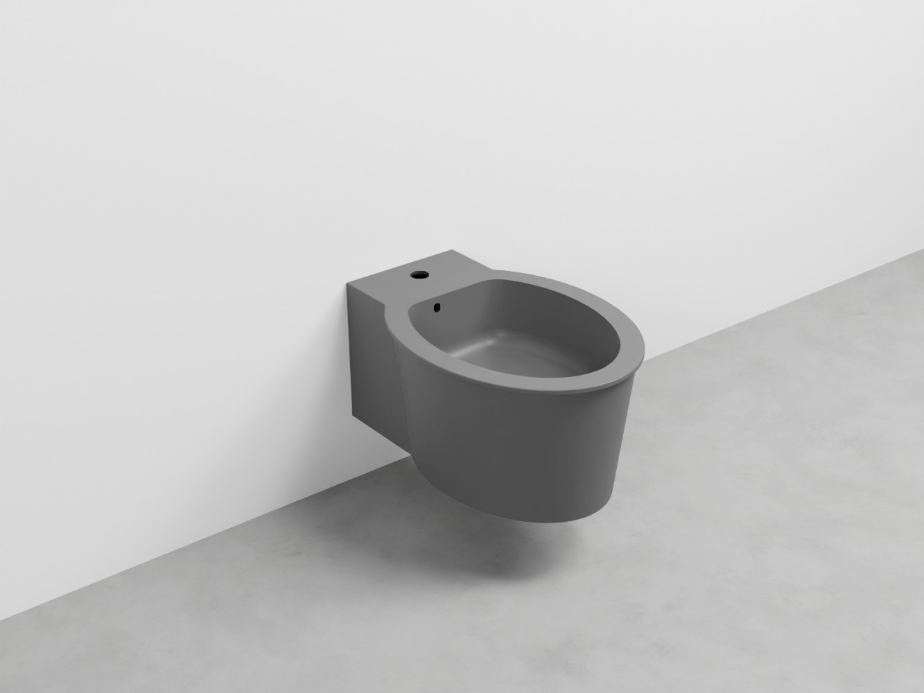 CABS-CM Биде подвесное с одним отверстием под смеситель, в комплекте с крепежами Catino cielo I Catini Ceramica Cielo