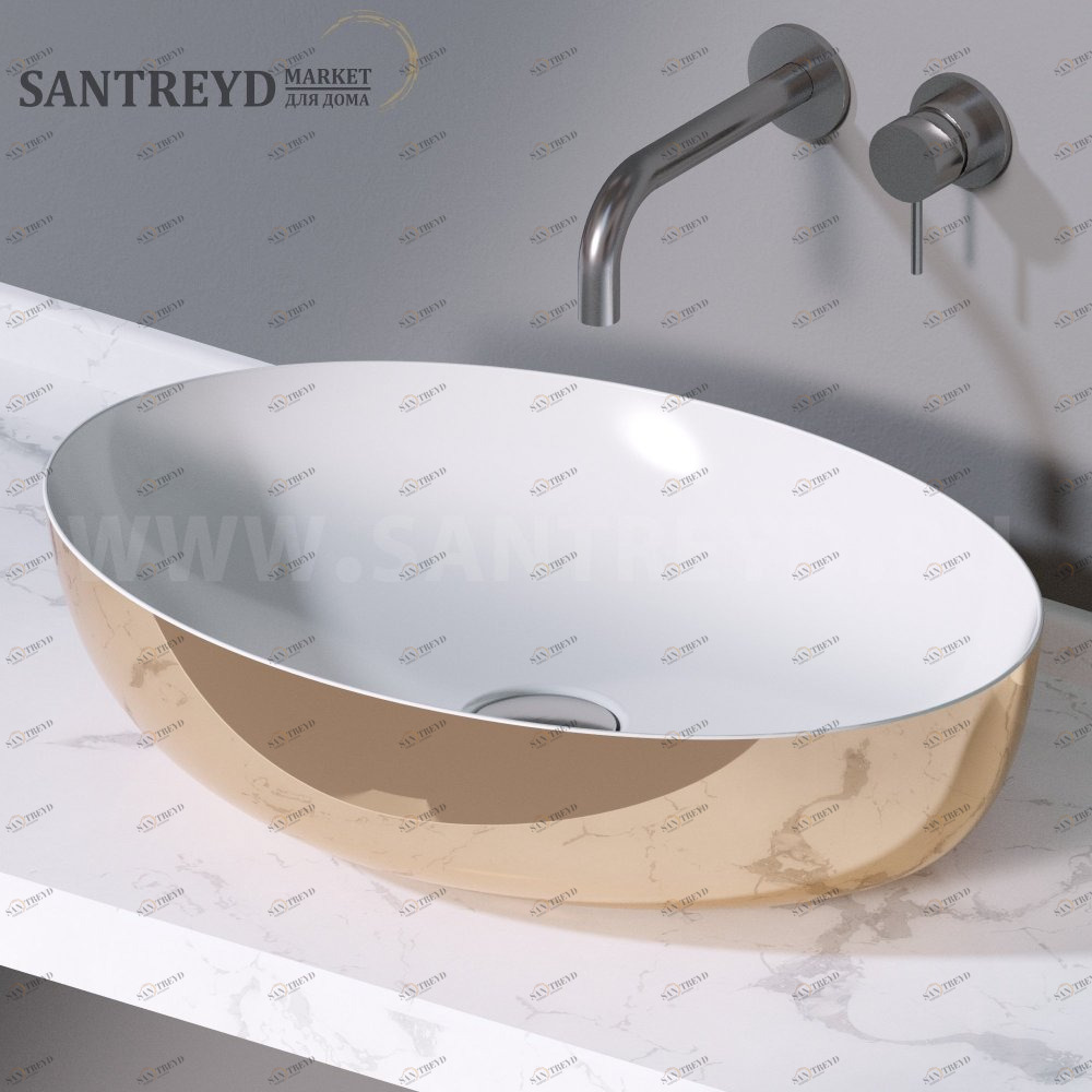 L616255 Накладная раковина на столешницу  овальная A. e T. Italia ELITE AeT ITALIA