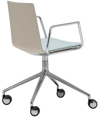 Andreu World 5-спицевый стул с подлокотниками на колесиках Flex high back So1644 - Вид №7