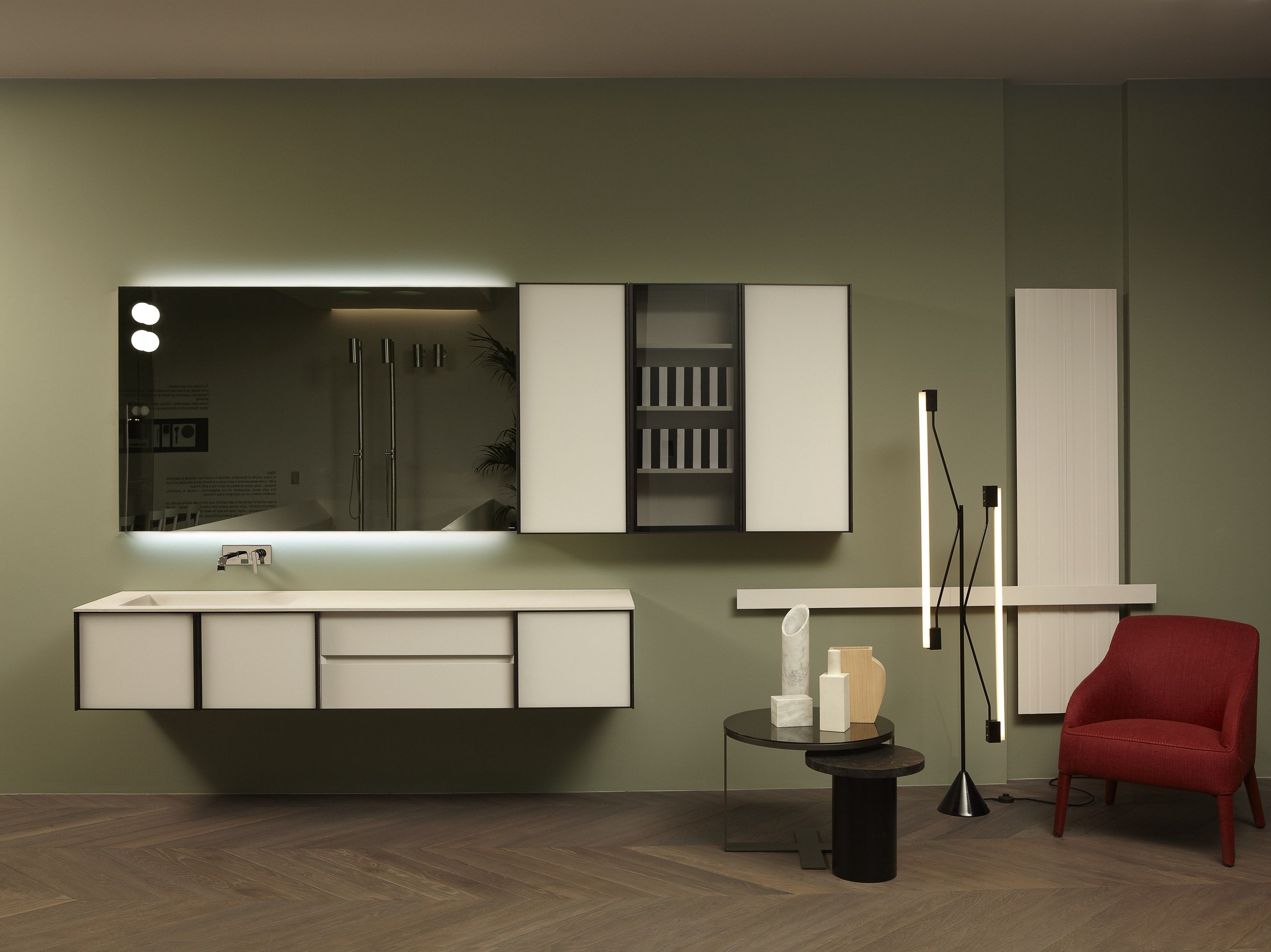 Экструдированный алюминиевый вертикальный полотенцесушитель Antoniolupi BITLIGHT ARCH-00008202 - Вид №1