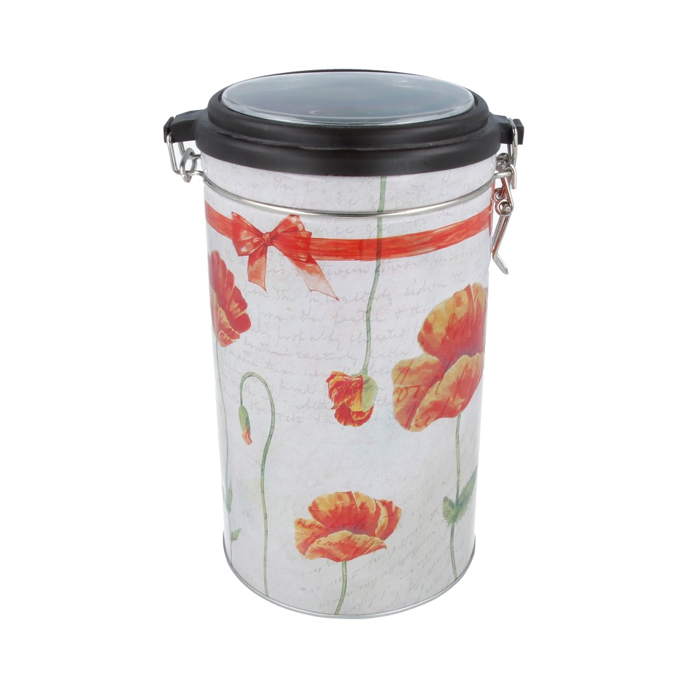 37639 Емкость для сыпучих продуктов 02 11 x 19 см "Маки" Феникс-Презент 