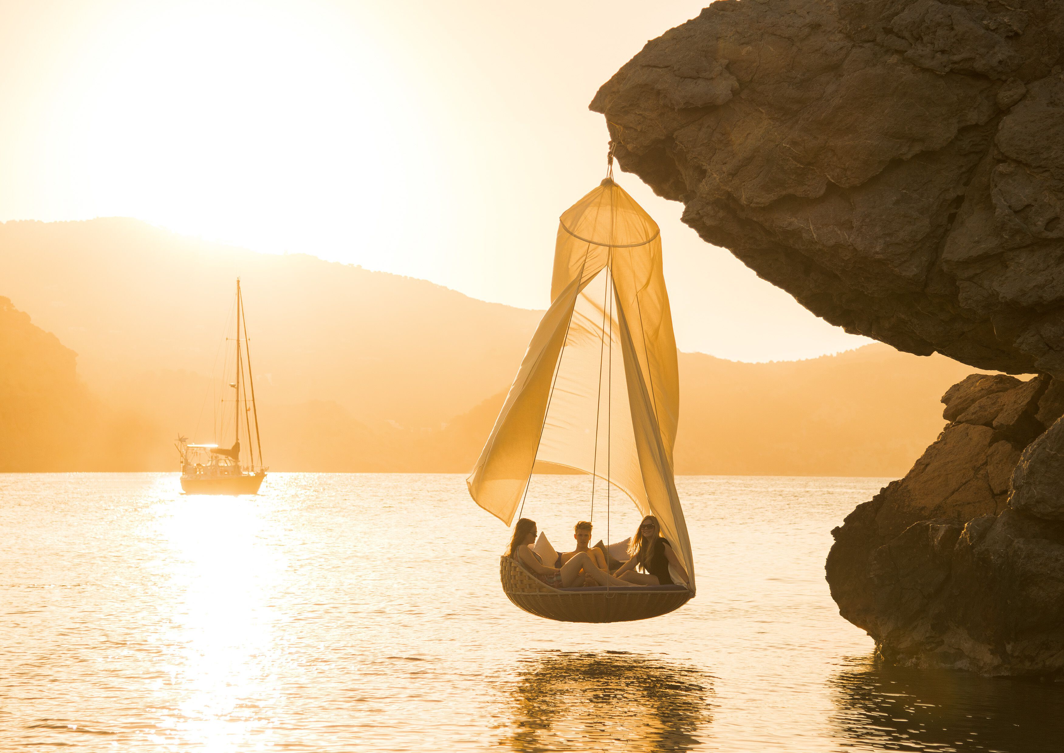 2-местное подвесное сиденье из ткани DEDON SWINGREST ARCH-00140292 - Вид №3