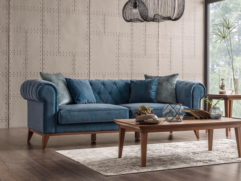 Enza Home Тафтинговый 3-местный диван из ткани Chelsea sun-id-1381526 - Вид №11